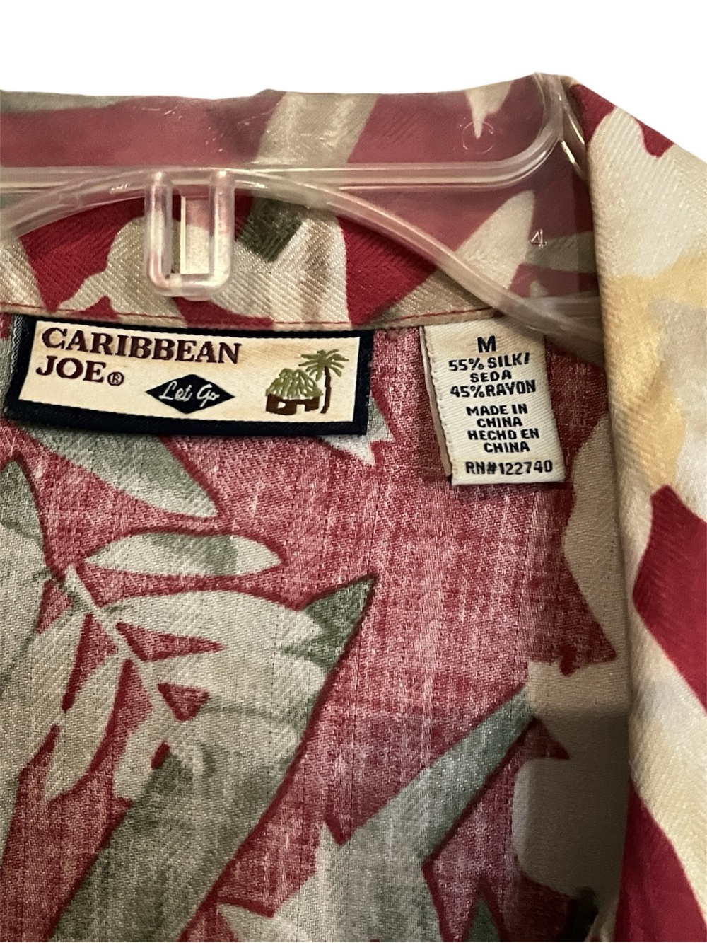 Caribbean Joe Island Tropical Vacation Resortwear Short Sleeve Button-Down Top - Picture 7 of 11